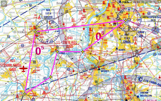 Feel The Sky vliegt u boven Dendermonde en Sint-Niklaas.